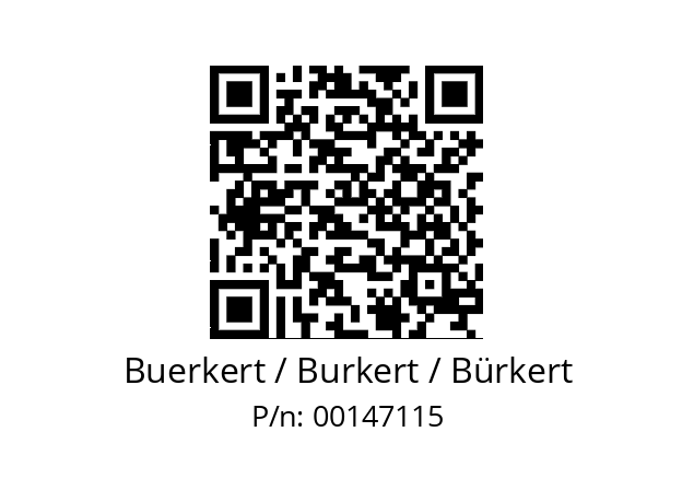   Buerkert / Burkert / Bürkert 00147115