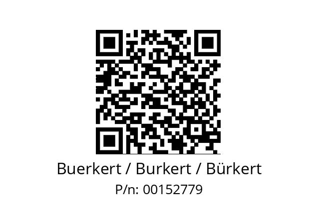   Buerkert / Burkert / Bürkert 00152779