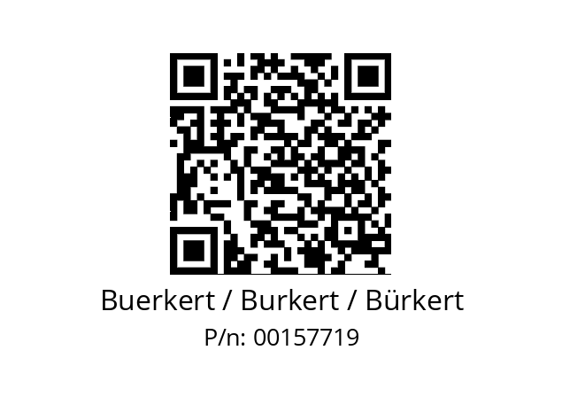   Buerkert / Burkert / Bürkert 00157719