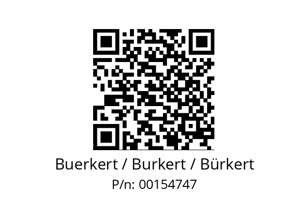   Buerkert / Burkert / Bürkert 00154747