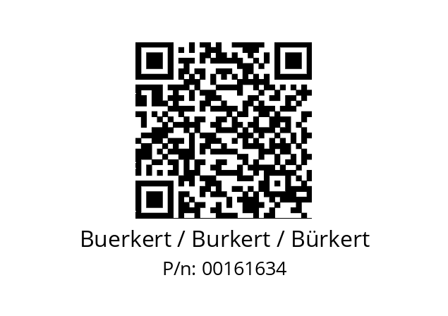   Buerkert / Burkert / Bürkert 00161634