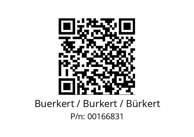   Buerkert / Burkert / Bürkert 00166831