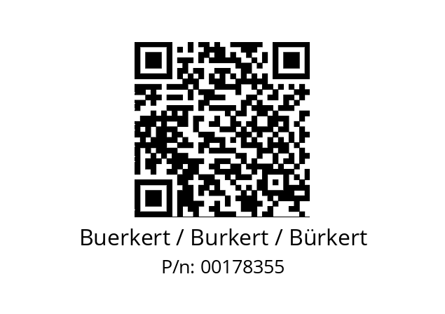   Buerkert / Burkert / Bürkert 00178355