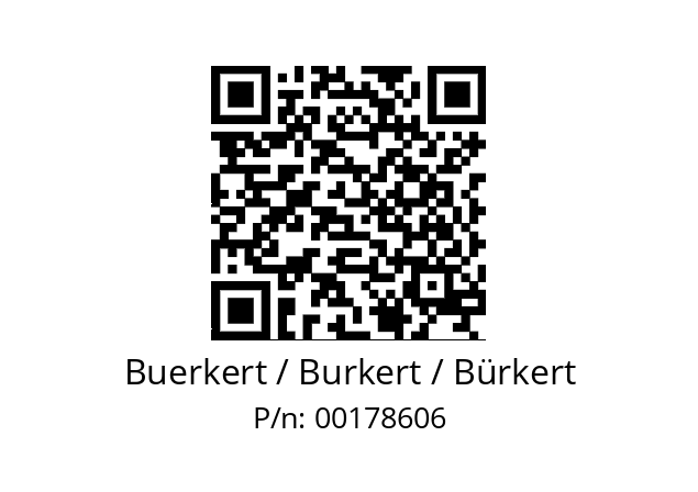   Buerkert / Burkert / Bürkert 00178606