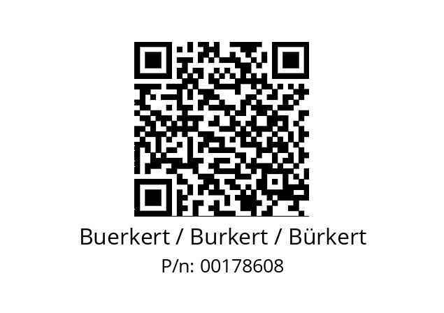   Buerkert / Burkert / Bürkert 00178608