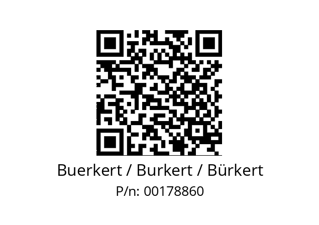   Buerkert / Burkert / Bürkert 00178860