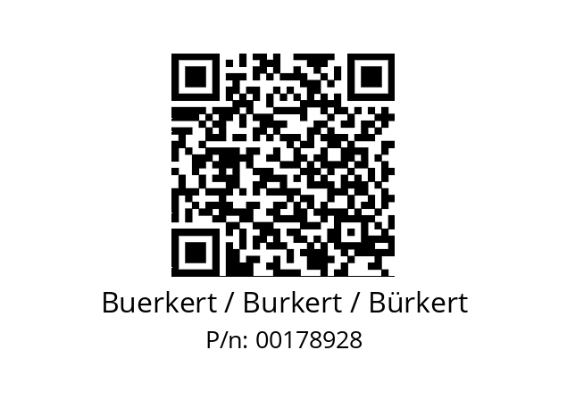   Buerkert / Burkert / Bürkert 00178928