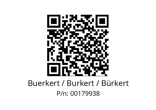   Buerkert / Burkert / Bürkert 00179938