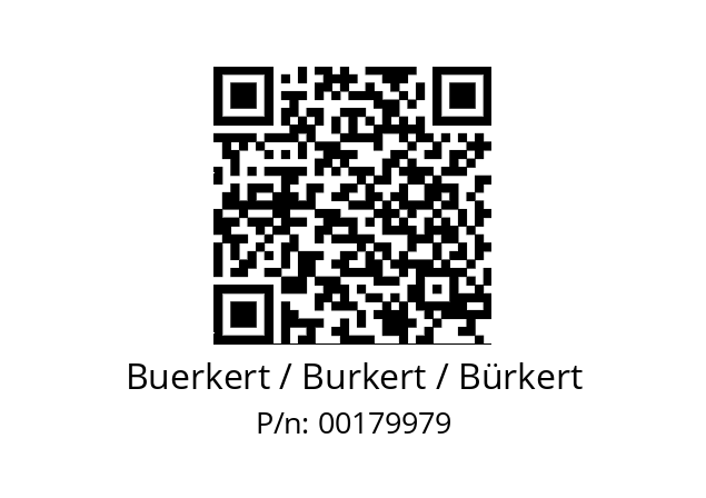   Buerkert / Burkert / Bürkert 00179979