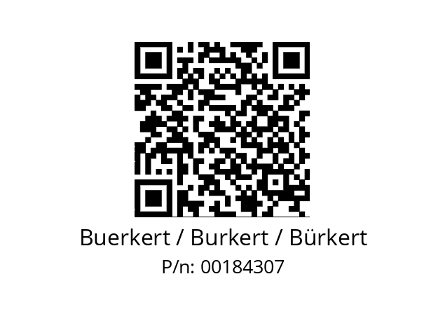   Buerkert / Burkert / Bürkert 00184307