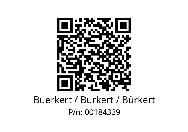   Buerkert / Burkert / Bürkert 00184329