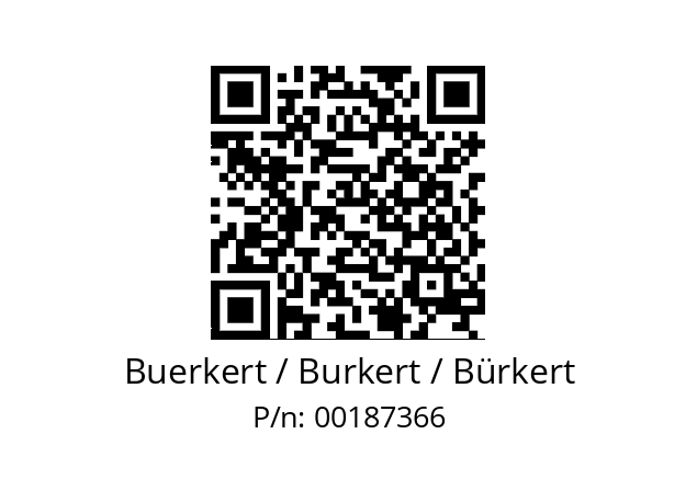   Buerkert / Burkert / Bürkert 00187366