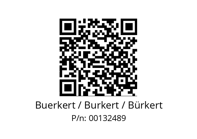   Buerkert / Burkert / Bürkert 00132489