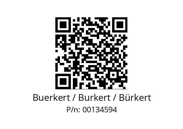   Buerkert / Burkert / Bürkert 00134594