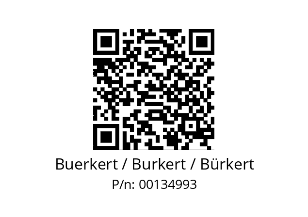   Buerkert / Burkert / Bürkert 00134993