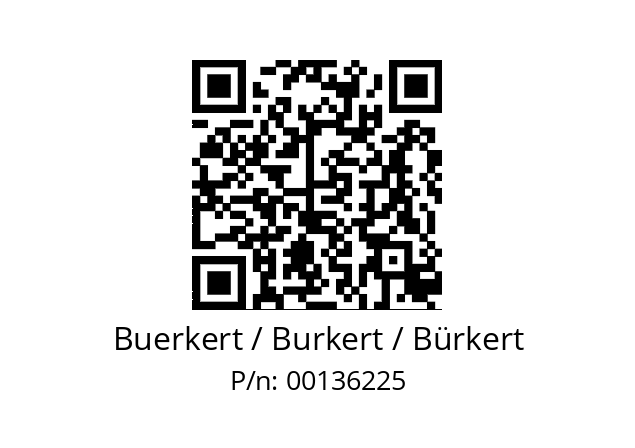   Buerkert / Burkert / Bürkert 00136225