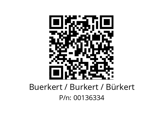   Buerkert / Burkert / Bürkert 00136334