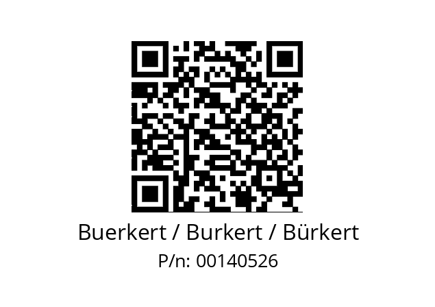   Buerkert / Burkert / Bürkert 00140526