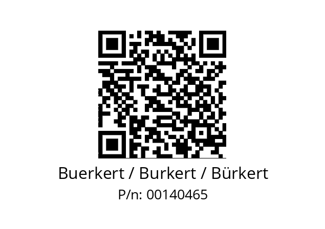   Buerkert / Burkert / Bürkert 00140465