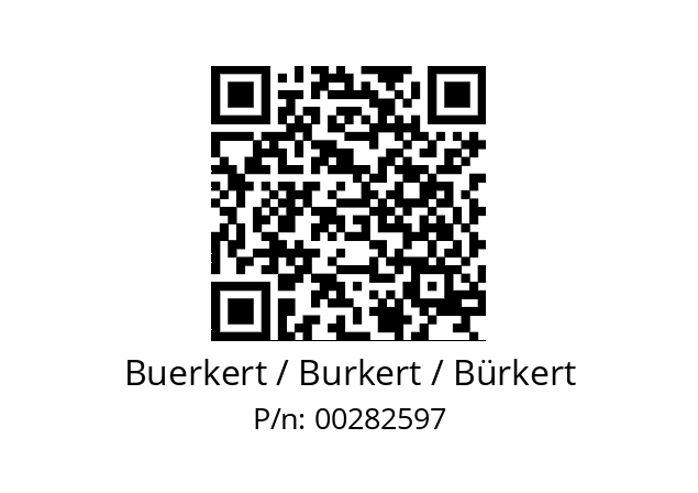   Buerkert / Burkert / Bürkert 00282597