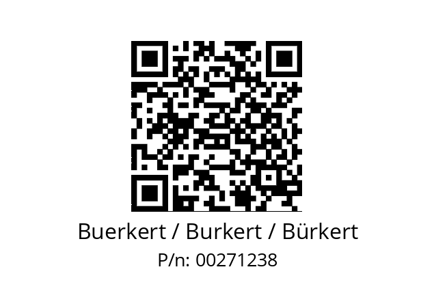   Buerkert / Burkert / Bürkert 00271238