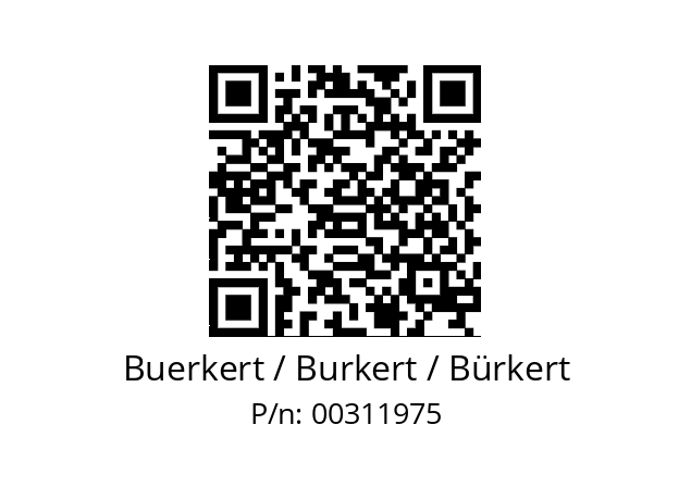   Buerkert / Burkert / Bürkert 00311975