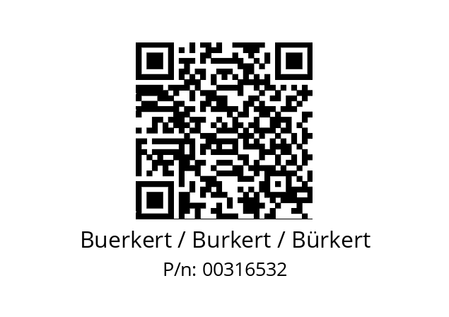   Buerkert / Burkert / Bürkert 00316532