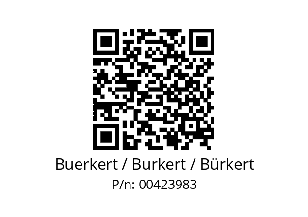   Buerkert / Burkert / Bürkert 00423983