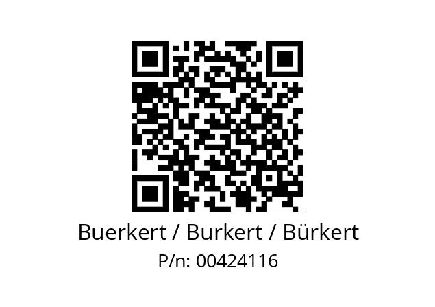   Buerkert / Burkert / Bürkert 00424116