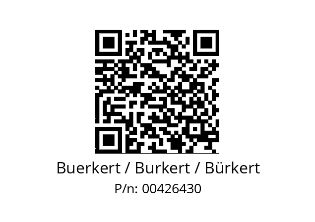   Buerkert / Burkert / Bürkert 00426430