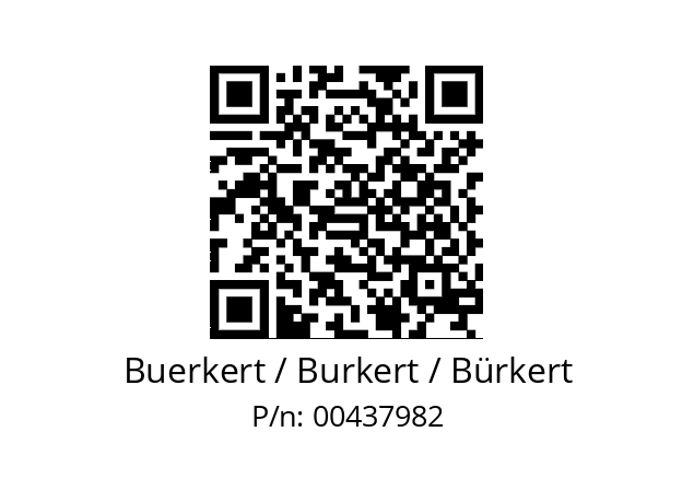   Buerkert / Burkert / Bürkert 00437982