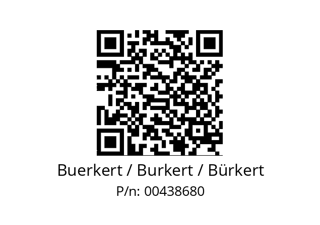   Buerkert / Burkert / Bürkert 00438680