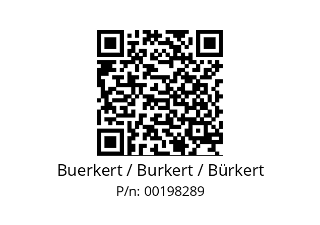   Buerkert / Burkert / Bürkert 00198289