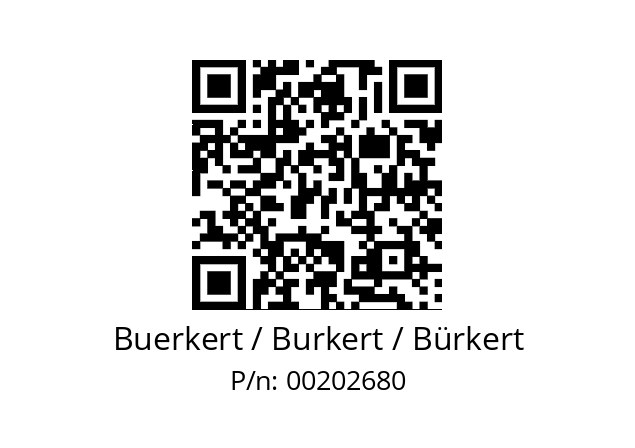   Buerkert / Burkert / Bürkert 00202680