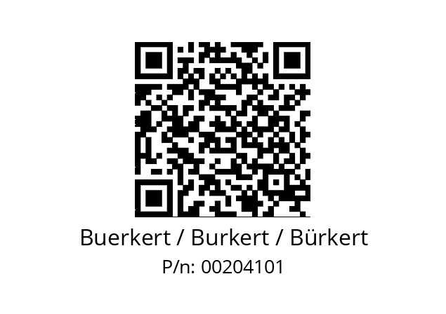   Buerkert / Burkert / Bürkert 00204101