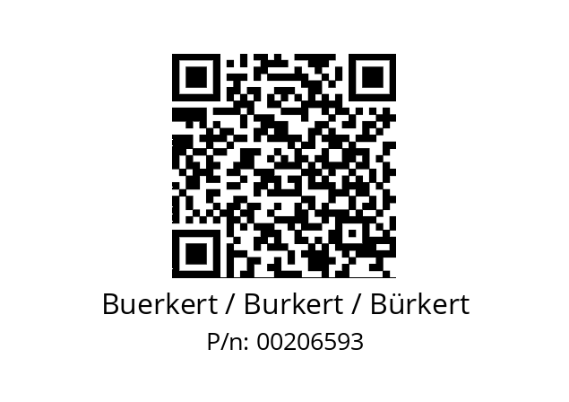   Buerkert / Burkert / Bürkert 00206593