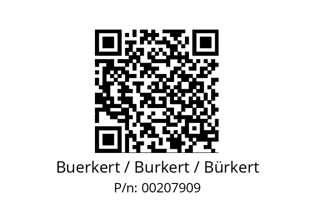   Buerkert / Burkert / Bürkert 00207909