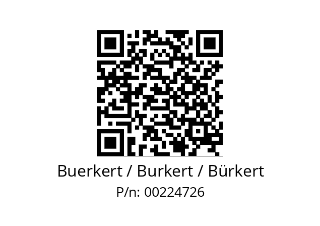   Buerkert / Burkert / Bürkert 00224726