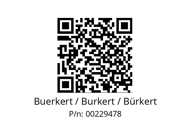   Buerkert / Burkert / Bürkert 00229478