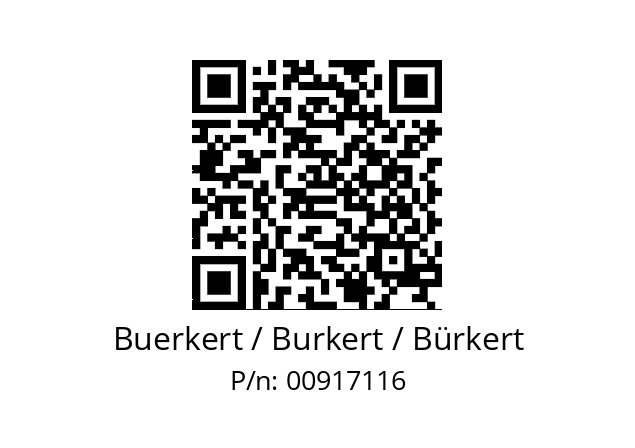   Buerkert / Burkert / Bürkert 00917116