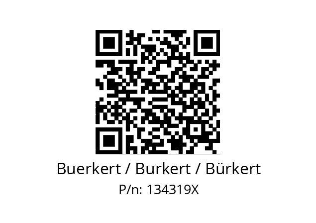   Buerkert / Burkert / Bürkert 134319X