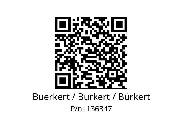   Buerkert / Burkert / Bürkert 136347