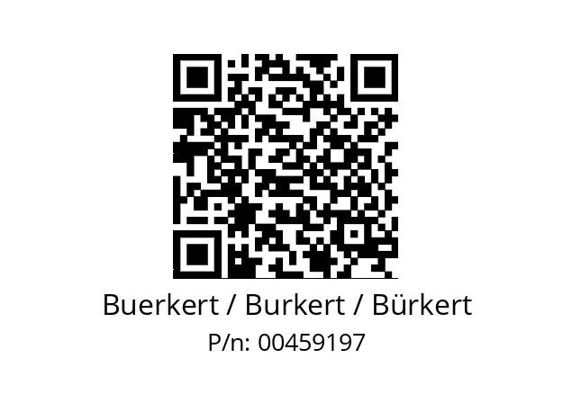   Buerkert / Burkert / Bürkert 00459197