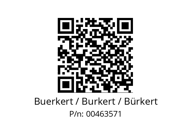   Buerkert / Burkert / Bürkert 00463571