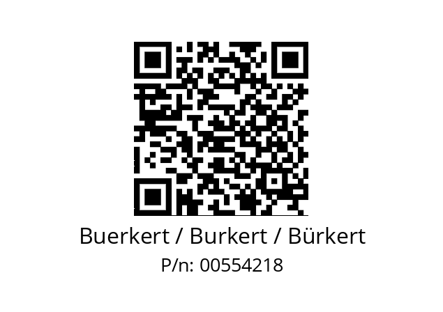   Buerkert / Burkert / Bürkert 00554218