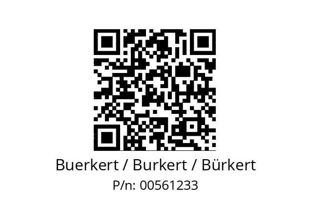   Buerkert / Burkert / Bürkert 00561233