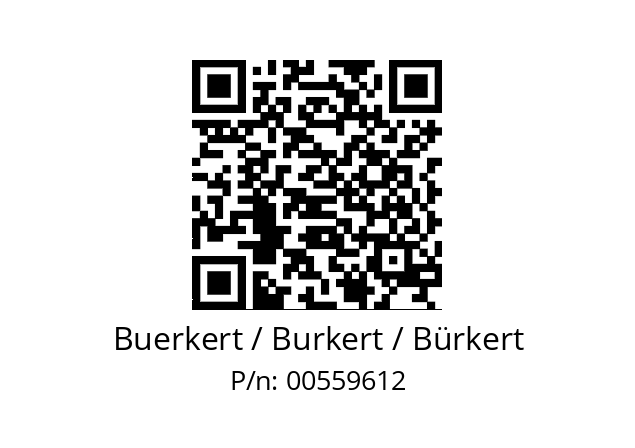   Buerkert / Burkert / Bürkert 00559612