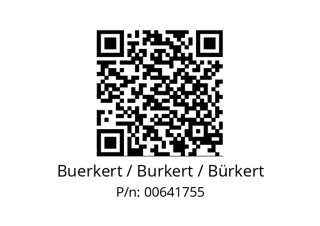   Buerkert / Burkert / Bürkert 00641755