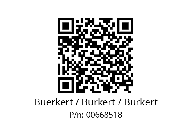   Buerkert / Burkert / Bürkert 00668518