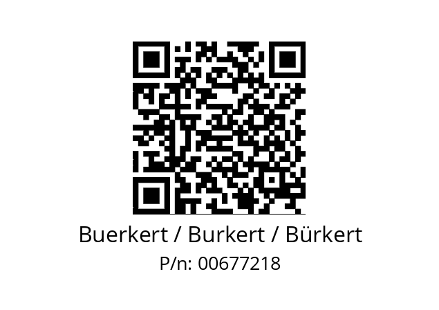   Buerkert / Burkert / Bürkert 00677218